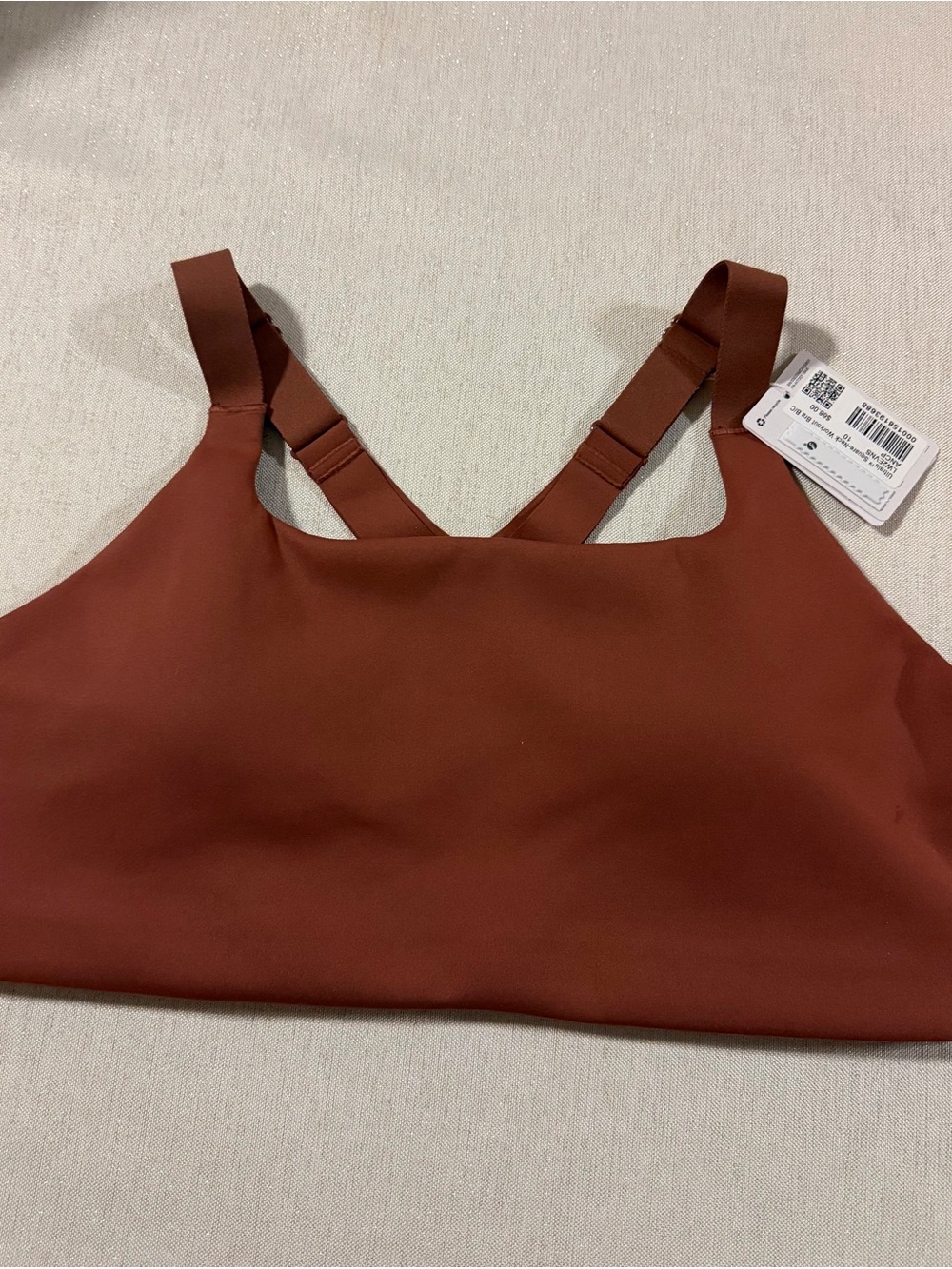 Women's Rust Brown Bralette with Adjustable Straps